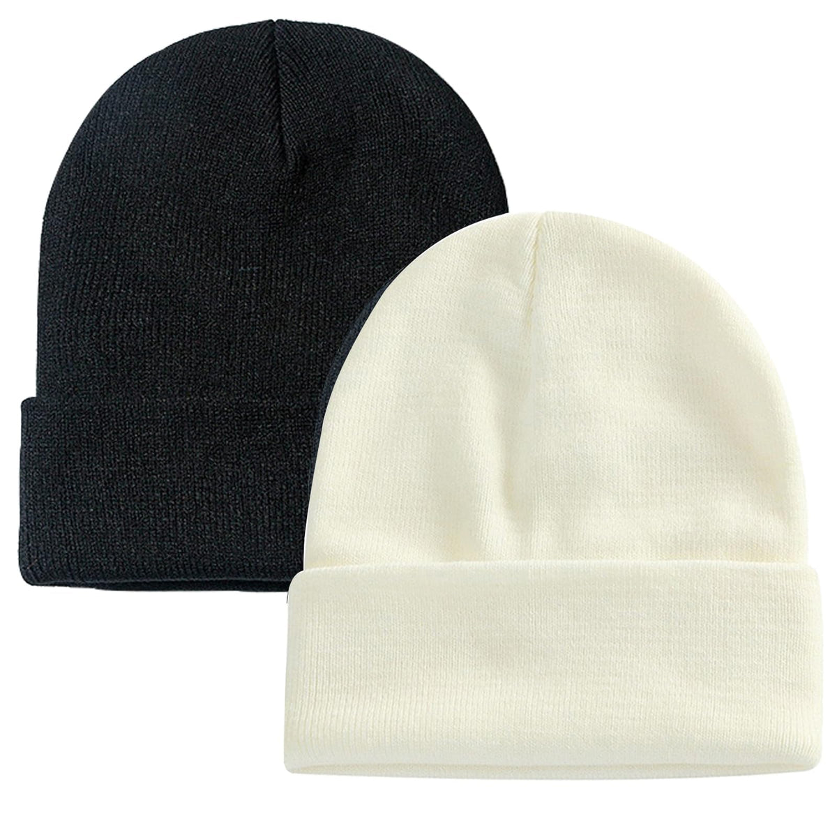 ZOORON Beanie for Men Women Slouchy Winter Beanie Hats Cuffed Skull Caps