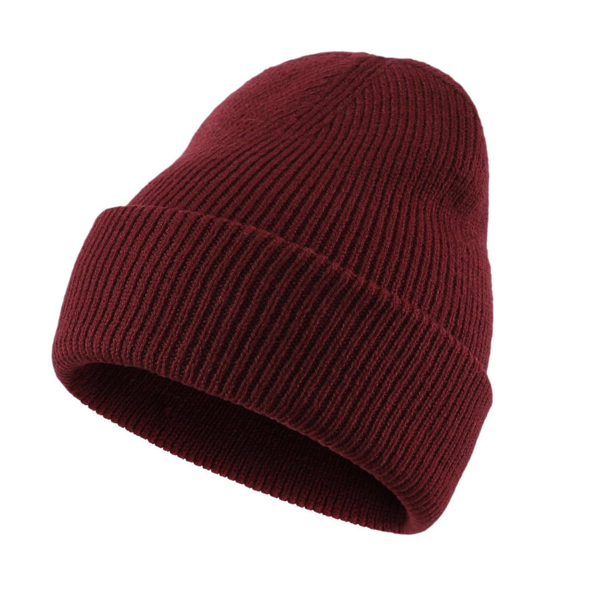 Home Prefer Mens Winter Hats Thick Knit Cuff Beanie Cap Warm Stocking Beanie Hat for Men Women Hunting Fishing Gardening