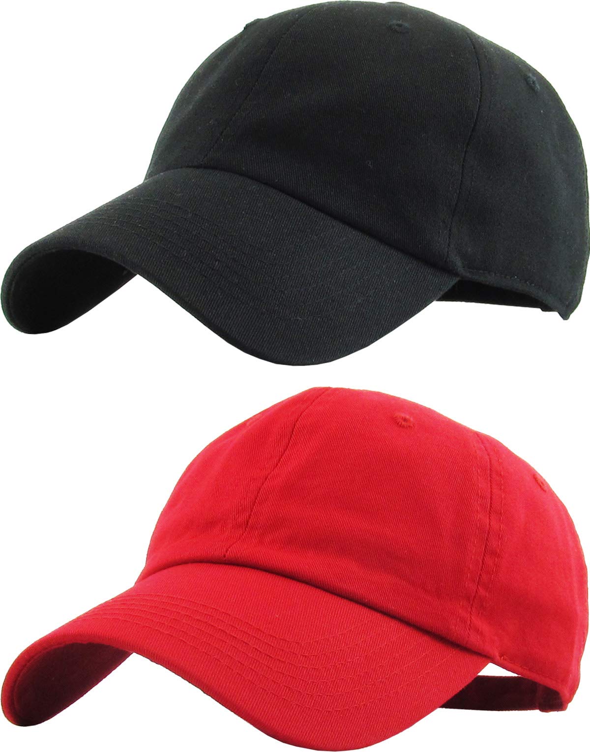 KBETHOS Classic Unisex Cotton Adjustable Low Crown Baseball Cap – Plain Dad Hat
