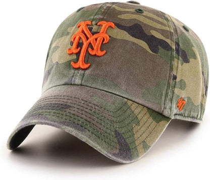 '47 MLB Unisex-Adult Camo Clean Up Adjustable Hat Cap One Size