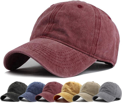 HH HOFNEN Baseball Cap Washed Cotton Unstructured Vintage Hat for Men Women