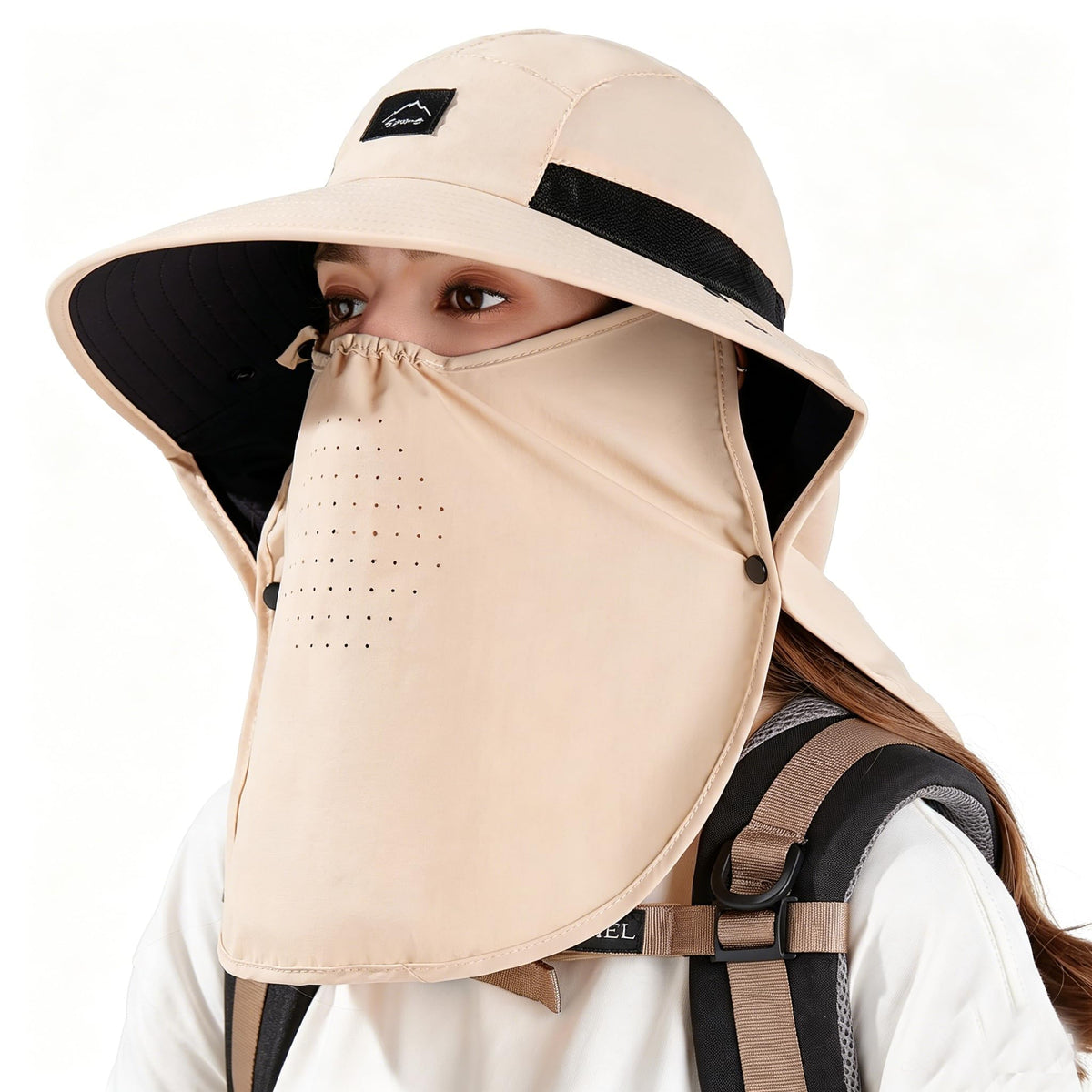 Rosoz Outdoor Sun Hat for Men Women, UPF 50+Fishing Hat with Neck Flap