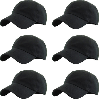 KBETHOS Classic Unisex Cotton Adjustable Low Crown Baseball Cap – Plain Dad Hat