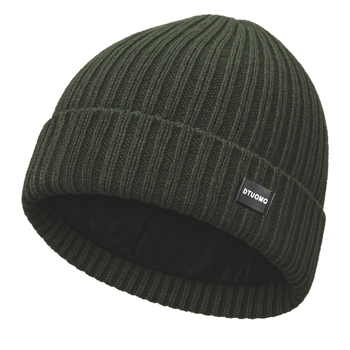 Winter Beanie Merino Wool Fleece Lined for Men Women Soft Warm Knit Hat Ski Stocking Cuffed Cap