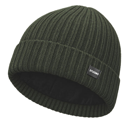 Winter Beanie Merino Wool Fleece Lined for Men Women Soft Warm Knit Hat Ski Stocking Cuffed Cap