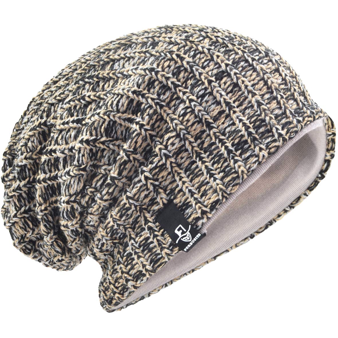 VECRY Men's Slouchy Beanie Knit Crochet Rasta Cap for Summer Winter