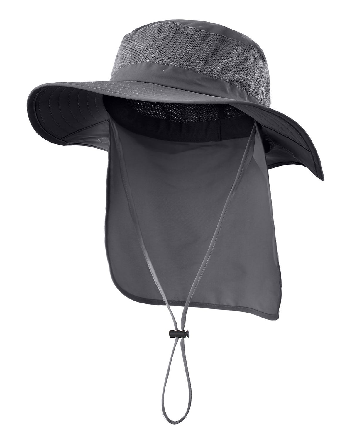 Home Prefer Outdoor UPF50+ Mesh Sun Hat Wide Brim Fishing Hat with Neck Flap Sun Hat for Men Women