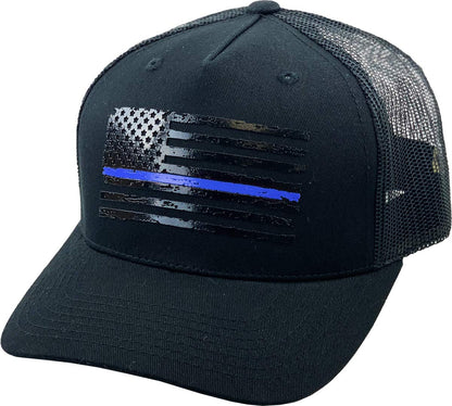 KBETHOS Flag USA America Military Thin Blue Line Thin Red Line Vintage Distressed Baseball Cap Dad Hat Unisex Adjustable…
