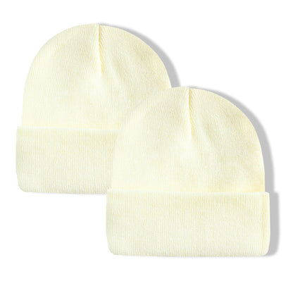 PFFY Unisex Beanie Hats for Men Women Plain Knit Winter Beanies Warm Hat