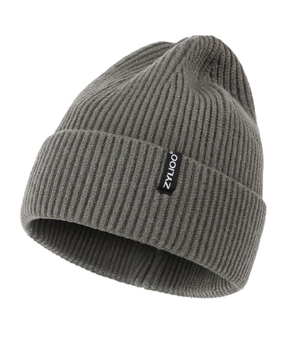 Zylioo XXL Beanie for Men,Big Head Winter Knit Hat,Stretch Warm Skull Cap