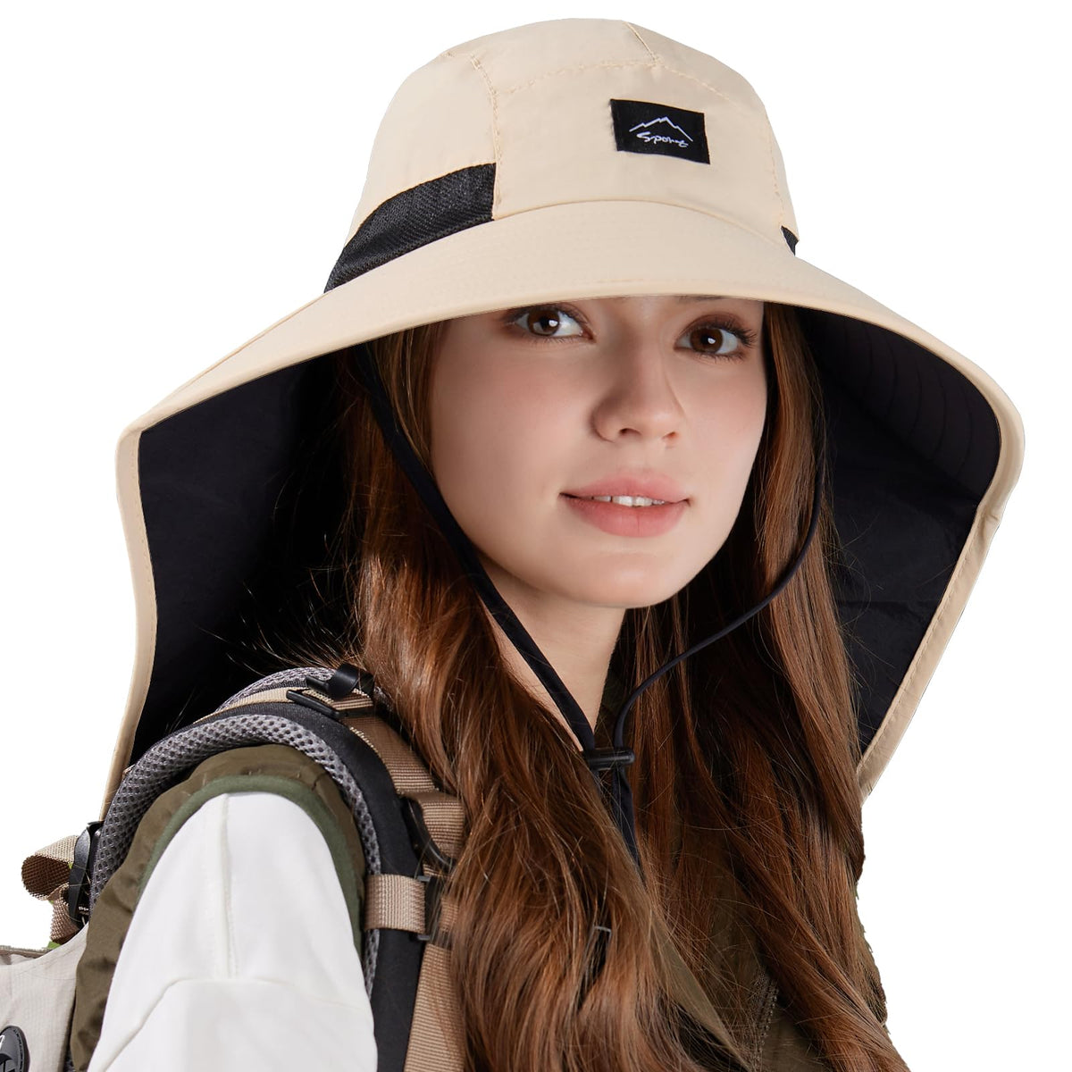 Rosoz Outdoor Sun Hat for Men Women, UPF 50+Fishing Hat with Neck Flap