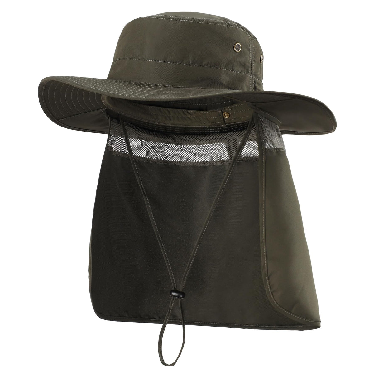 Home Prefer UPF50 Mens Sun Hat with Neck Flap Quick Dry UV Protection Cap Womens Wide Brim Fishing Hat Neck Flap Beach Garden