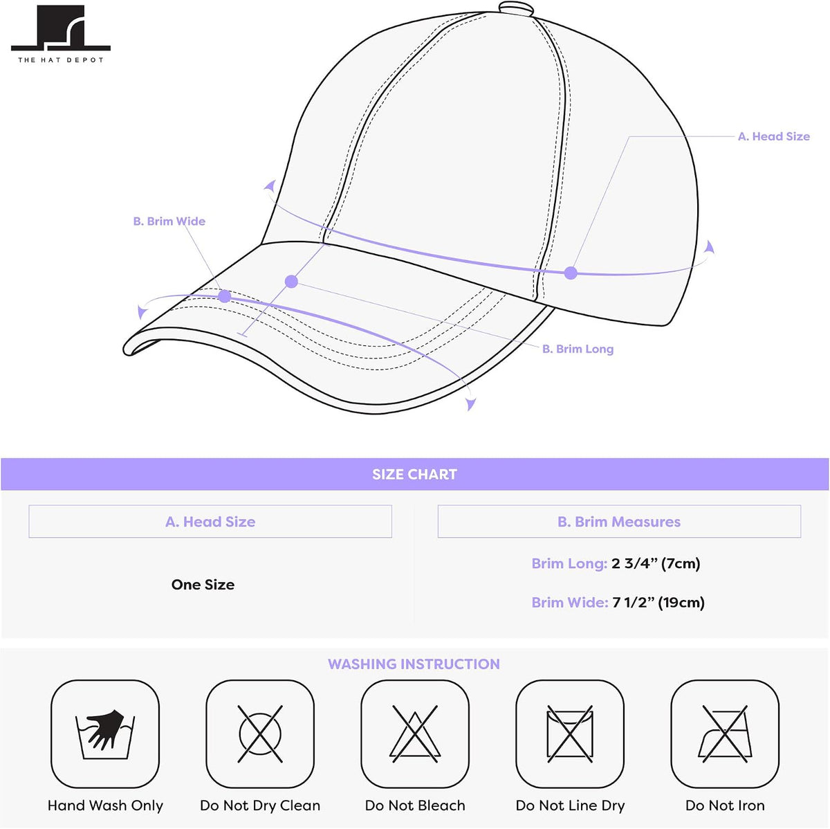 Cotton Baseball Cap Dad Hat – Washed Low Profile Adjustable Hat for Men Women Casual Outdoor Running Golf