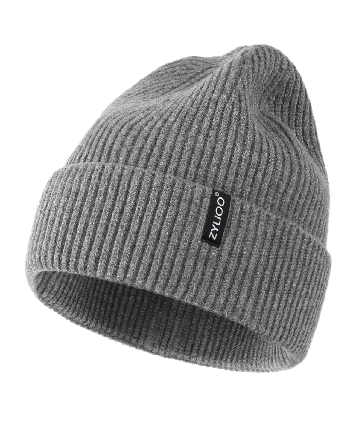 Zylioo XXL Beanie for Men,Big Head Winter Knit Hat,Stretch Warm Skull Cap