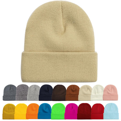 ZOORON Beanie for Men Women Slouchy Winter Beanie Hats Cuffed Skull Caps