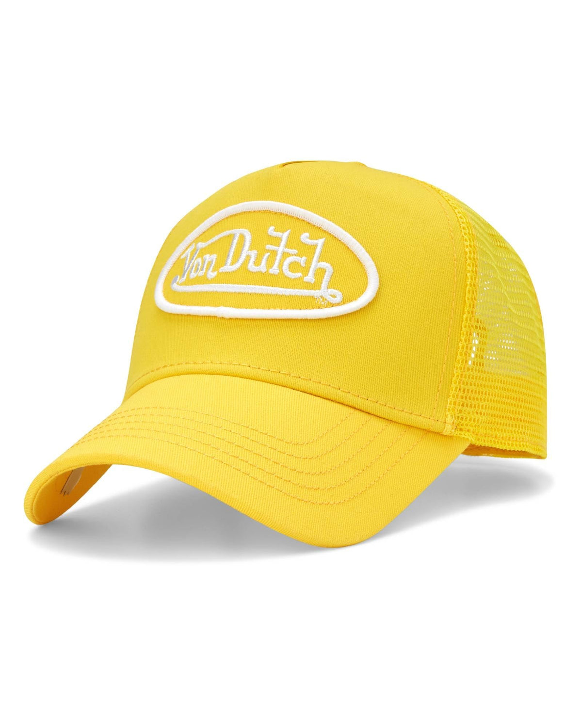 Von Dutch Unisex Trucker Hat - Retro Classic Solid Color Mesh Back Snapback Baseball Cap for Men & Women.