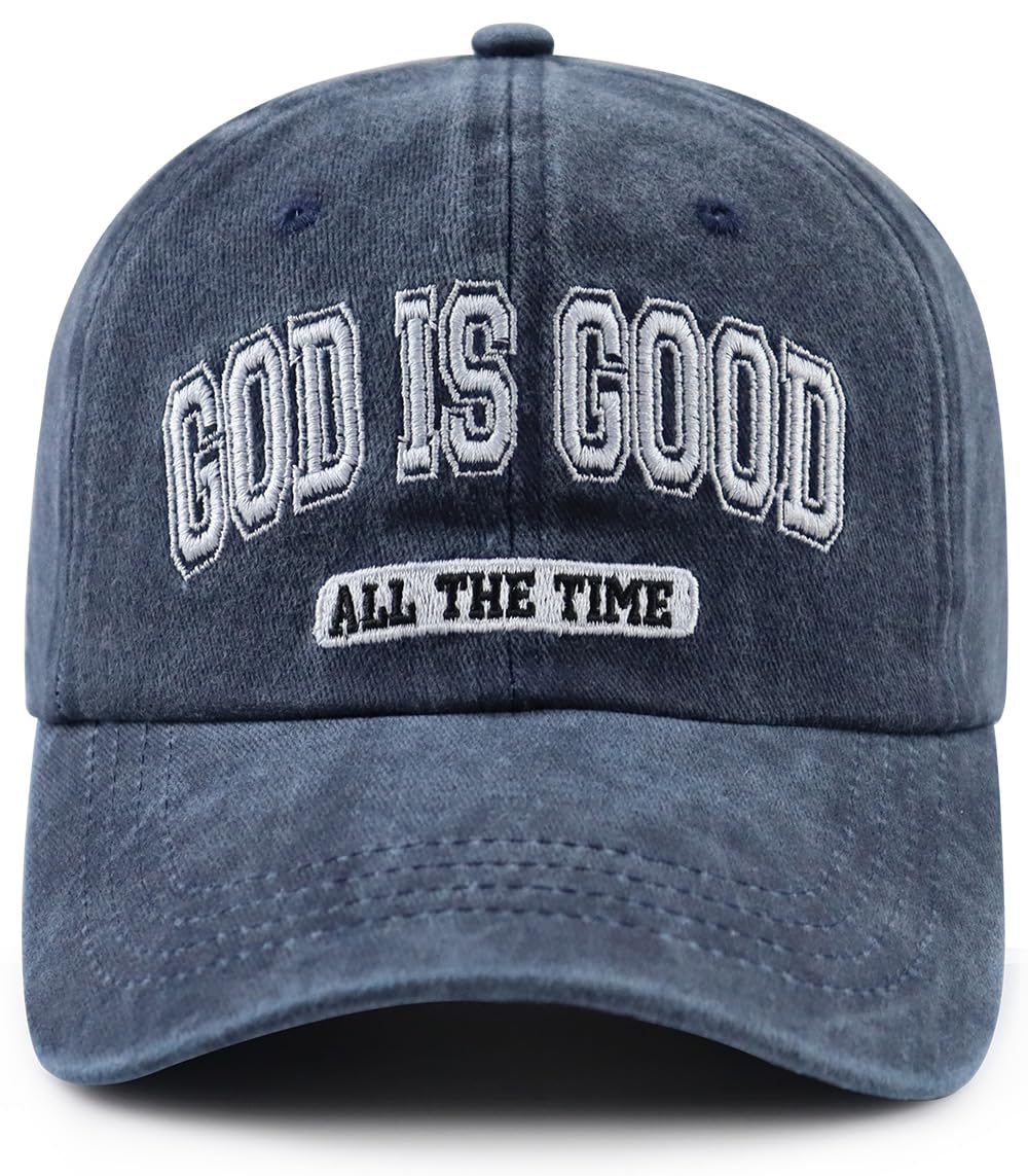 God is Good All The Time Hat for Men Women, Christian Baseball Cap