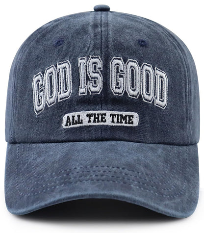 God is Good All The Time Hat for Men Women, Christian Baseball Cap