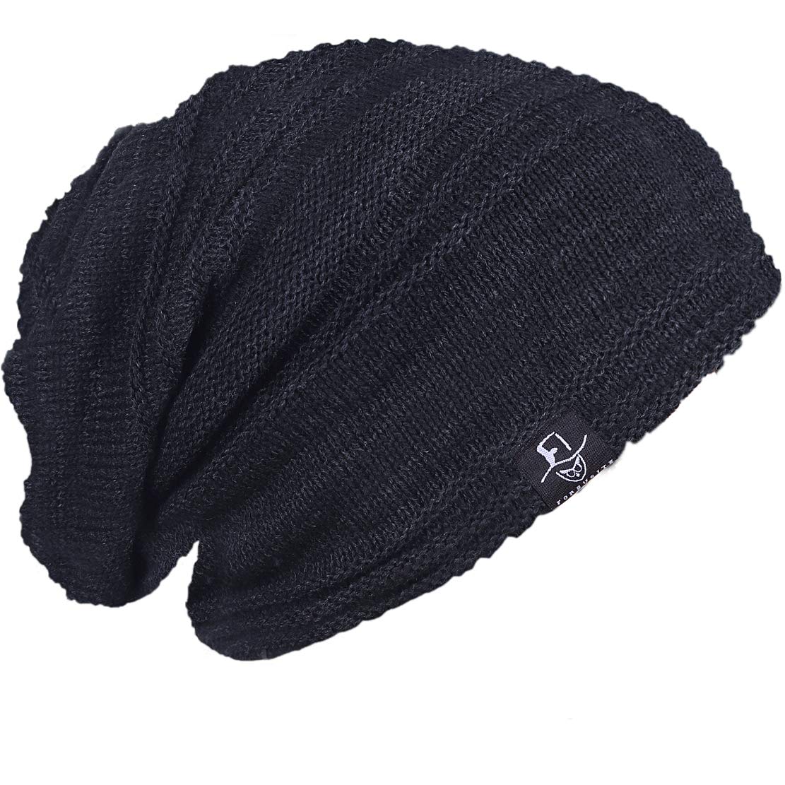 FORBUSITE Mens Slouchy Long Oversized Beanie Knit Cap for Summer Winter B08
