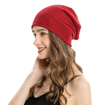 ZLYC Women Fashion Knit Slouchy Beanie Hat Thin Stretch Skull Cap