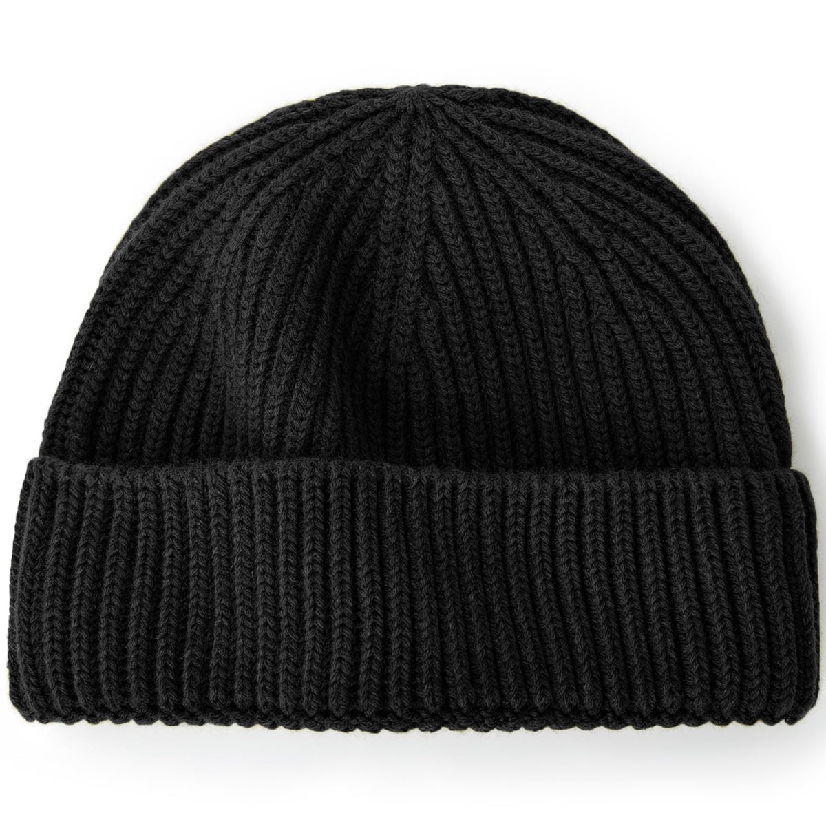 100% Merino Wool Fisherman Beanies for Men Winter Beanie Skull Cap