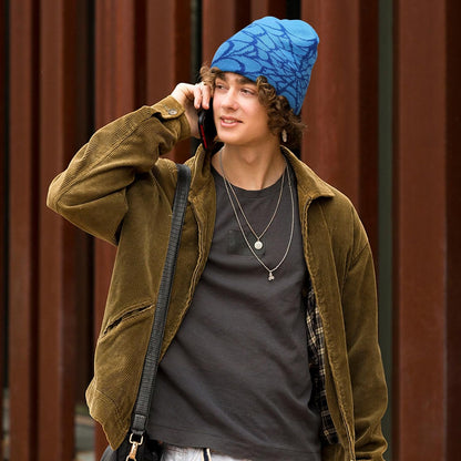 Men Women Y2K Beanies Gothic Graphic Knitted Hat Winter Warm Beanies Casual Outdoor Skull Cap