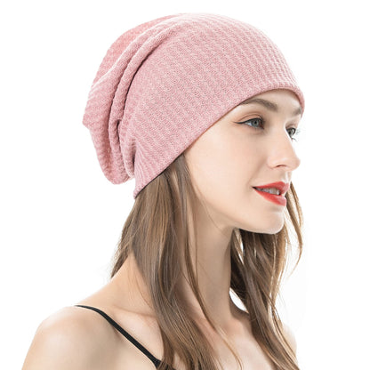 ZLYC Women Fashion Knit Slouchy Beanie Hat Thin Stretch Skull Cap