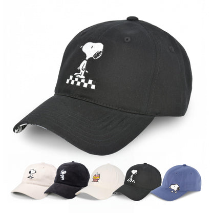 Concept One Unisex Adult Peanuts Snoopy Dad Hat, Adult Cotton Adjustable Baseball Cap with Curved Brim