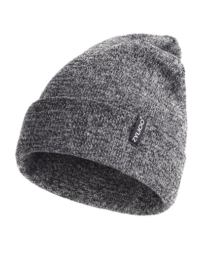 Zylioo XXL Beanie for Men,Big Head Winter Knit Hat,Stretch Warm Skull Cap