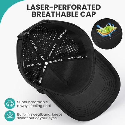 AOPREL Baseball Cap for Men Women Waterproof Quick Dry Performance Hat S-L