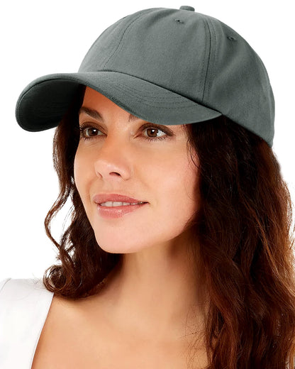 Lvaiz Womens Satin Lined Baseball Cap Washed Cotton Adjustable Dad Hat