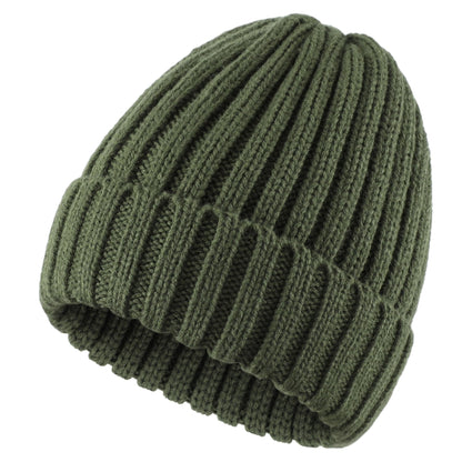 Connectyle Women's Rib Knit Cuffed Beanie Hat Stretch Acrylic Winter Hat Thick Warm Snow Ski Cap