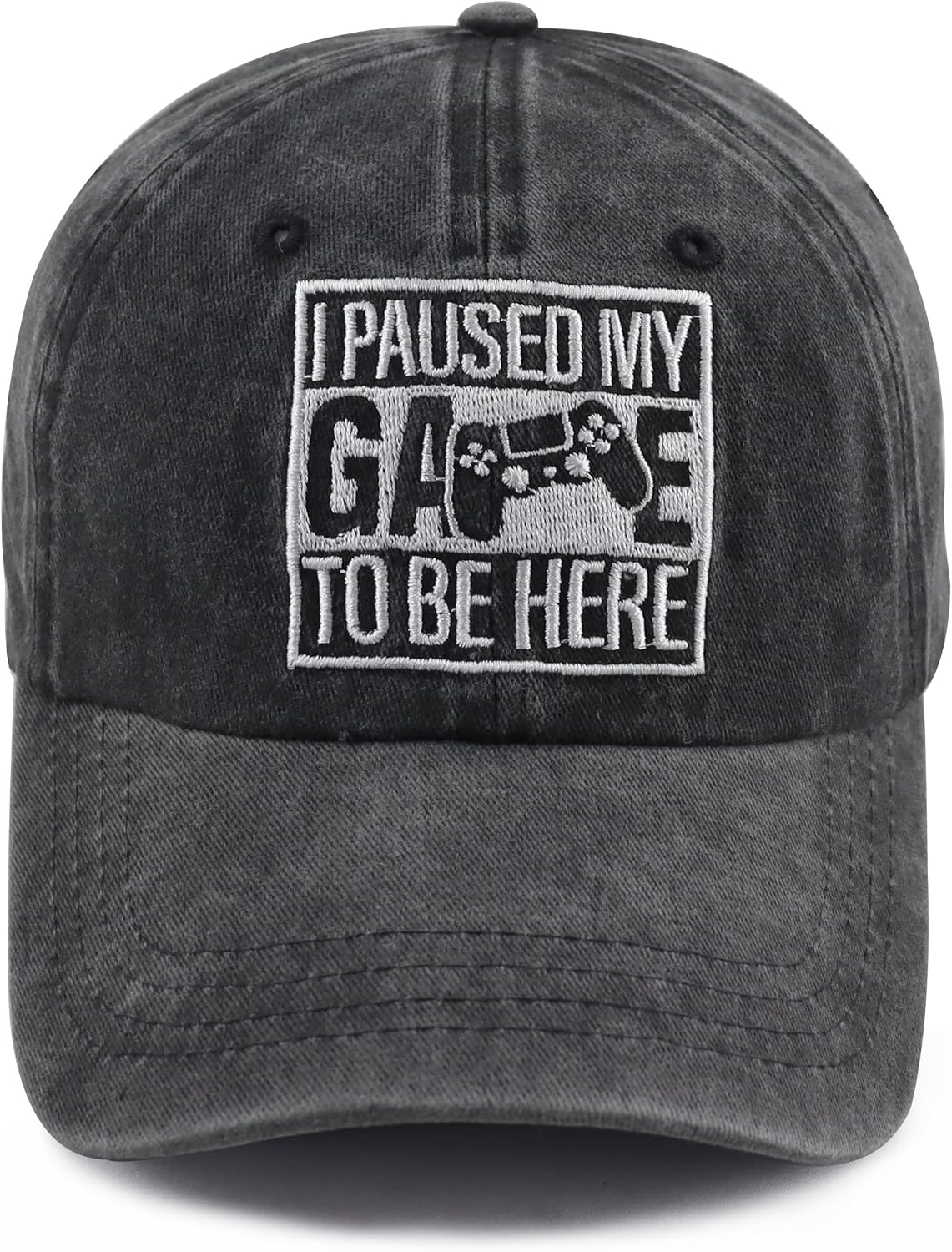 I Paused My Game to Be Here Hat for Men Women, Funny Gamer Baseball Cap