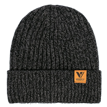 Vgogfly Lined Men Beanie Slouchy Knit Skull Cap Warm Stocking Hats Guys Women Striped Winter Beanie Hat