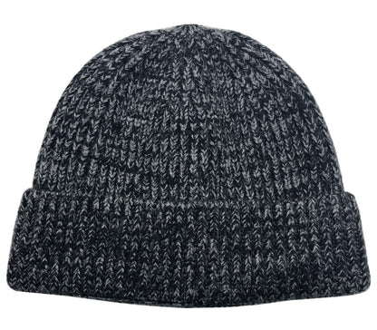 ROYBENS Swag Wool Knit Cuff Short Fisherman Beanie for Men Women Winter Hat