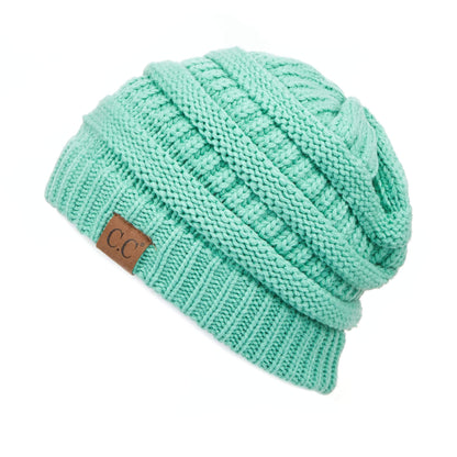 C.C Exclusives Cable Knit Beanie - Thick, Soft & Warm Chunky Beanie Hats