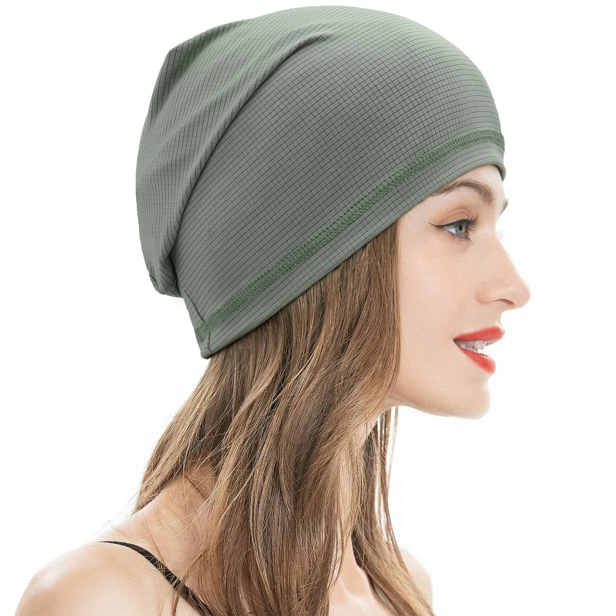 ZLYC Women Fashion Knit Slouchy Beanie Hat Thin Stretch Skull Cap