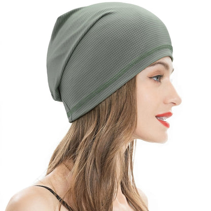 ZLYC Women Fashion Knit Slouchy Beanie Hat Thin Stretch Skull Cap