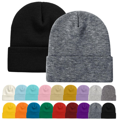 ZOORON Beanie for Women Men Ski Watch Cap Cuffed Plain Skull Knit Hat Soft Fisherman Winter Hat