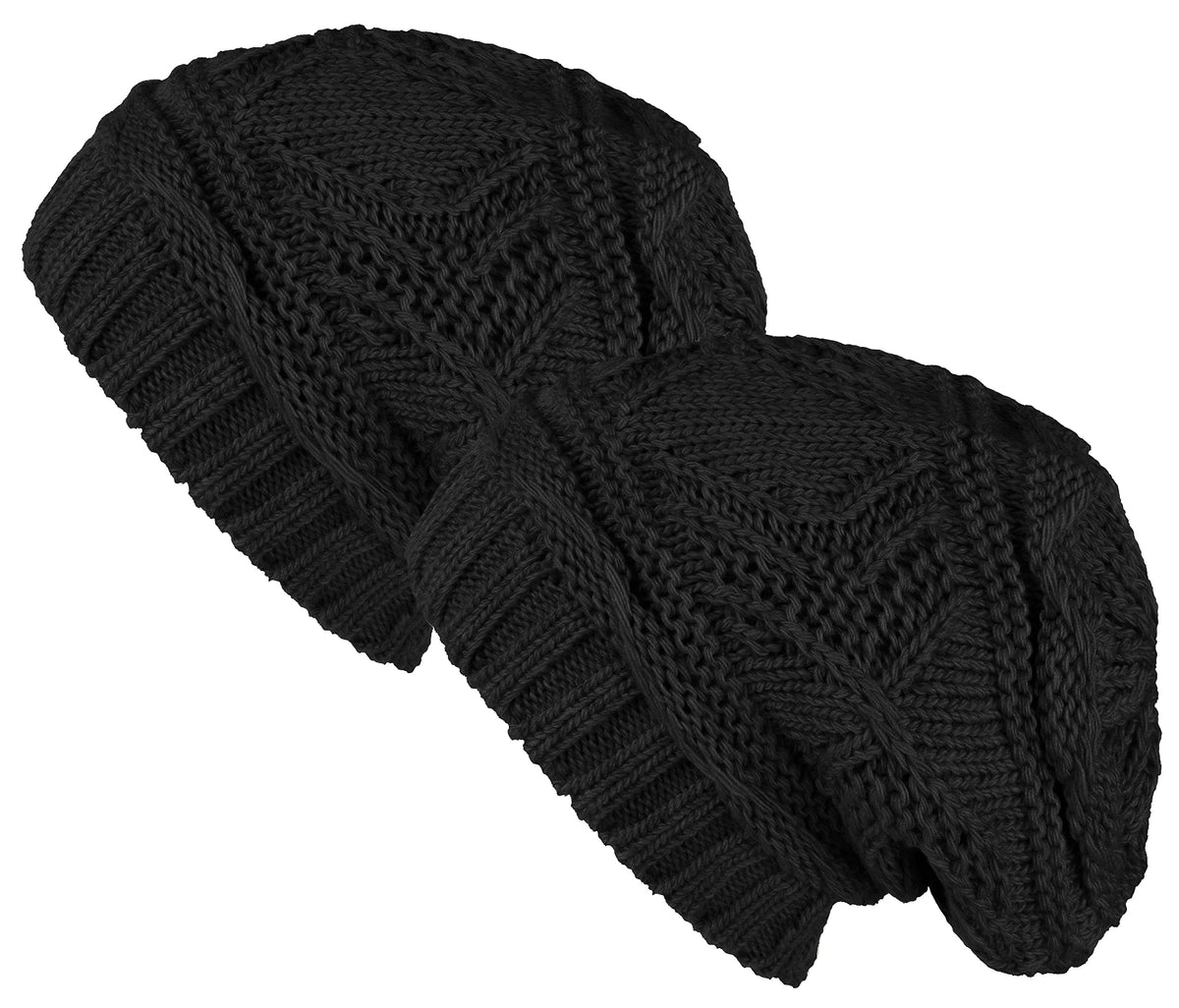 Lilax Knit Slouchy Oversized Soft Warm Winter Beanie Hat