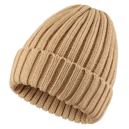 Connectyle Women's Rib Knit Cuffed Beanie Hat Stretch Acrylic Winter Hat Thick Warm Snow Ski Cap