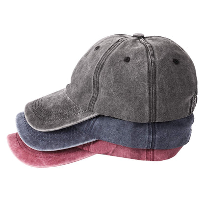 MEINICY 3 Packs Washed-Cotton Plain Baseball Cap, Adjustable Dad Hat