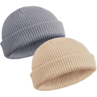 SATINIOR Trawler Beanie Watch Hat Roll-up Edge Skullcap Fisherman Beanie for Women Men