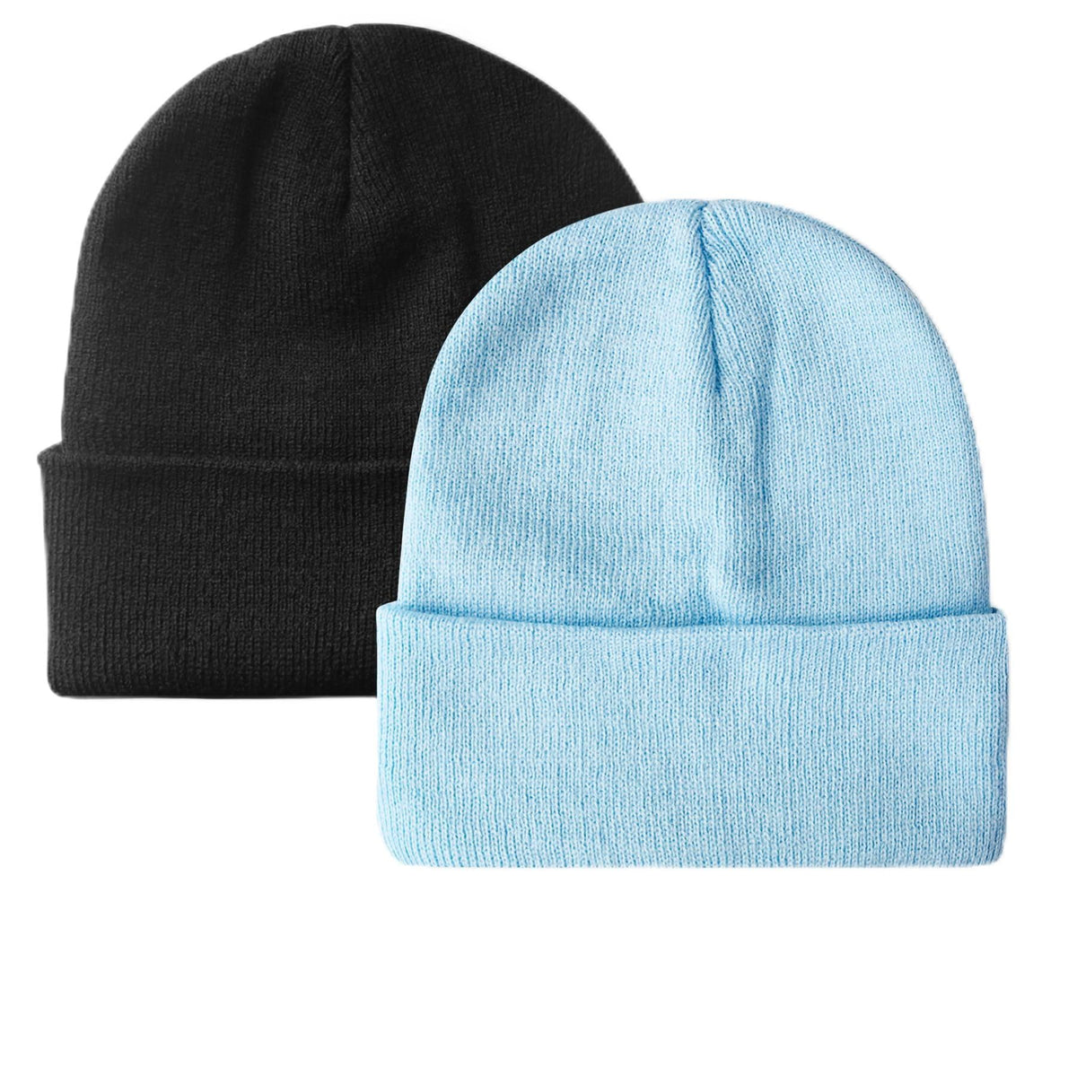 NPQQUAN 2 Packs Beanie for Men Women Winter Hats for Mens Beanie Skull Cap