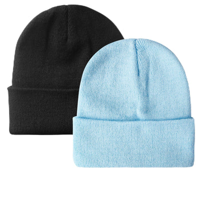 NPQQUAN 2 Packs Beanie for Men Women Winter Hats for Mens Beanie Skull Cap