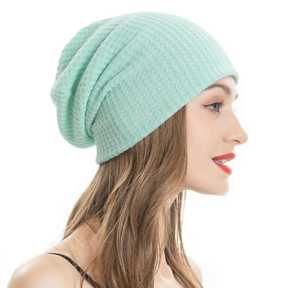 ZLYC Women Fashion Knit Slouchy Beanie Hat Thin Stretch Skull Cap