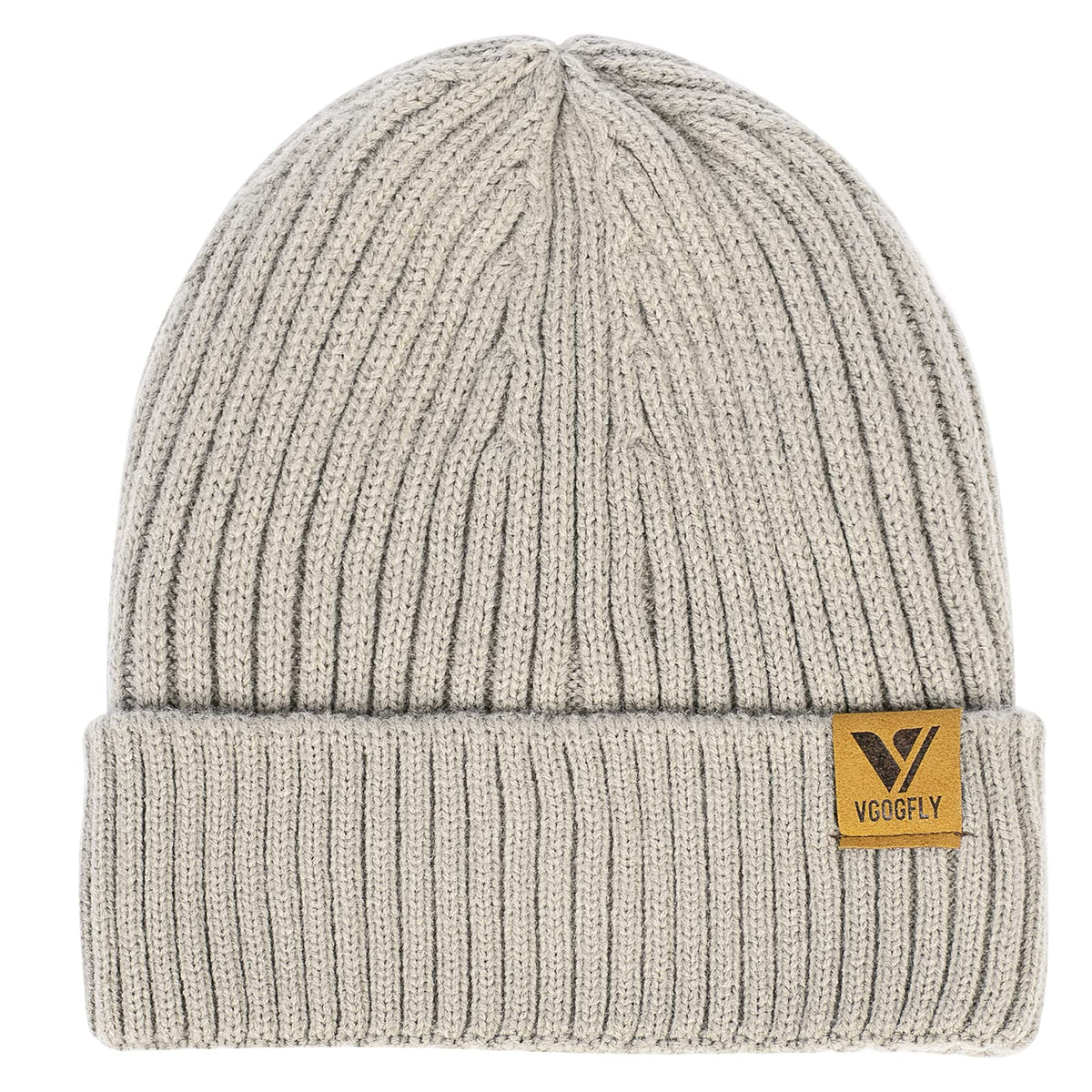 Vgogfly Lined Men Beanie Slouchy Knit Skull Cap Warm Stocking Hats Guys Women Striped Winter Beanie Hat