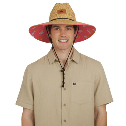 Quiksilver Men's Wide Brim Outdoor Lifeguard Straw Sun Hat
