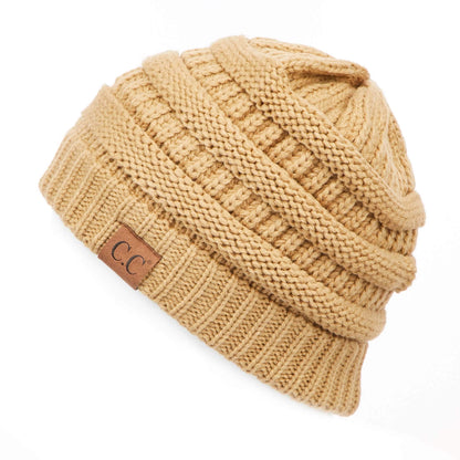C.C Exclusives Cable Knit Beanie - Thick, Soft & Warm Chunky Beanie Hats