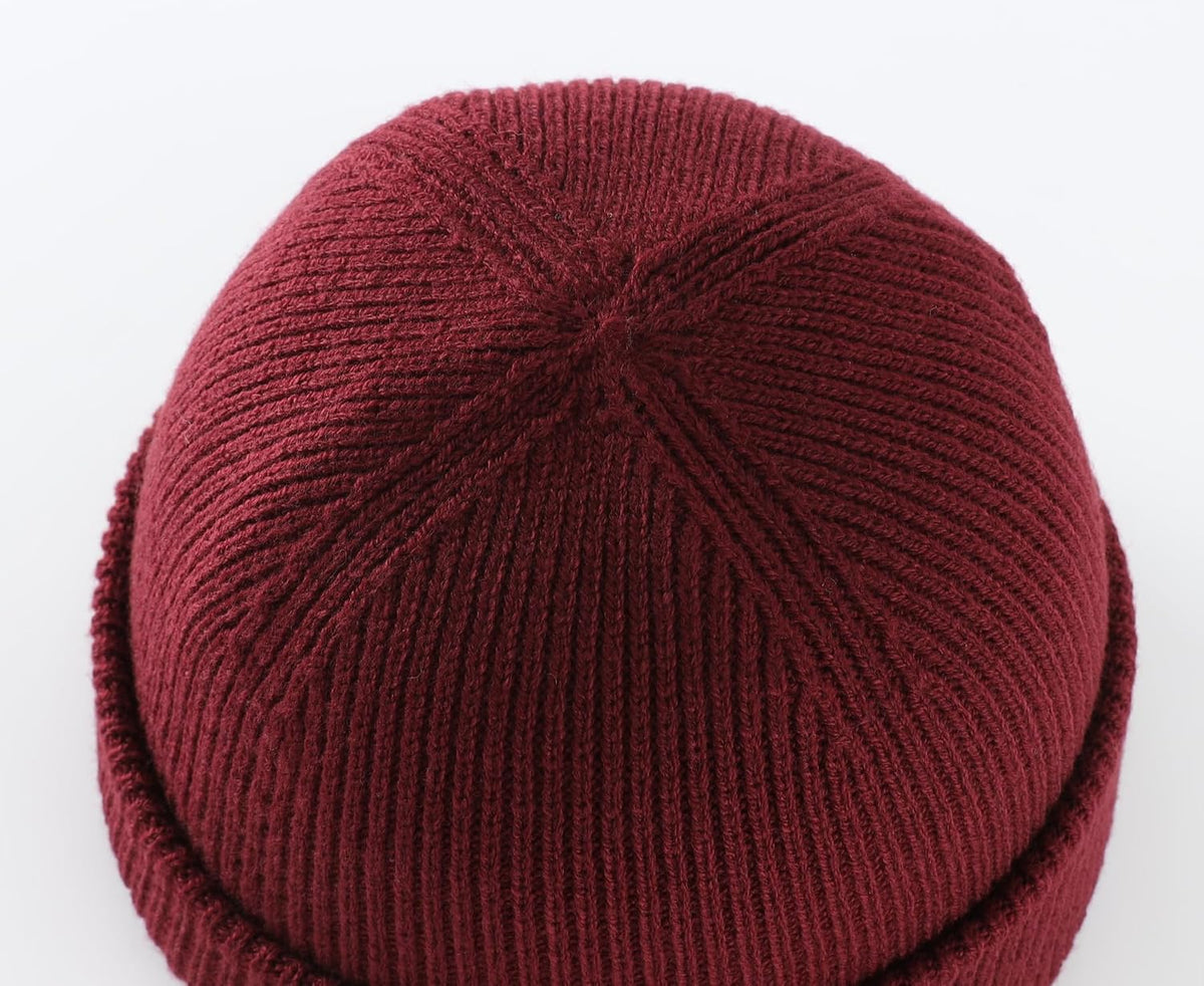 Home Prefer Mens Winter Hats Thick Knit Cuff Beanie Cap Warm Stocking Beanie Hat for Men Women Hunting Fishing Gardening